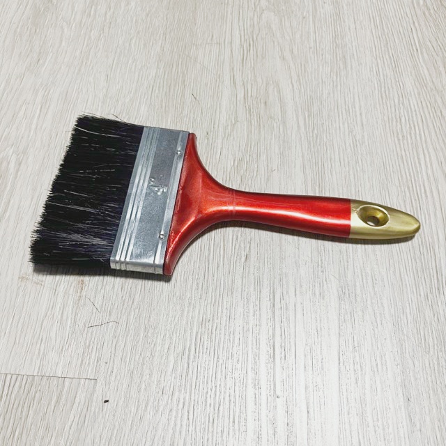 Wall Paint Brush with Red Plastic Handle Paint Brush Holder