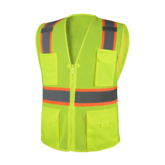 High Quality Custom Logo Reflective Stripes Safety Vest