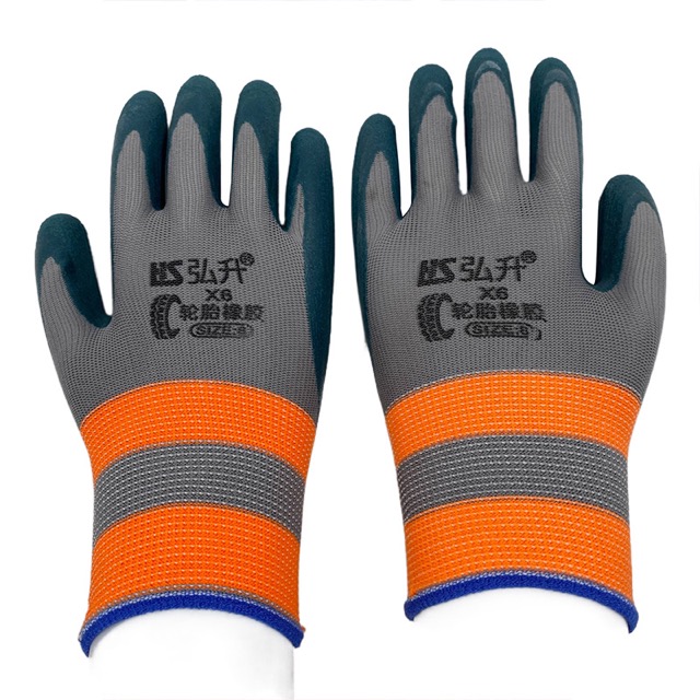 Non-Slip Gloves Wear-Resistant Rubber Dipped Safety Gloves