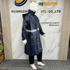 Wholesale Adults Waterproof Long Rain Coat Hooded Raincoat with Reflective Strip