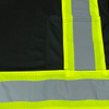 Customizable Reflective Clothing Breathable Half Sleeve Black Hi-vis T Shirt