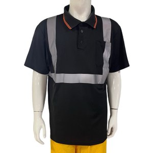 High Quality Breathable Safety Reflective Polo Shirt Work T-shirt