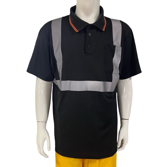 High Quality Breathable Safety Reflective Polo Shirt Work T-shirt