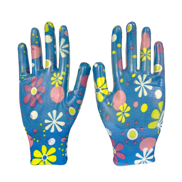 Factory Supply High Quality Nitrile Gloves Female Gloves Garden Protective Safety Gloves
