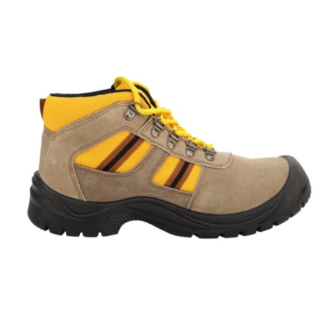 Suede Leather Safety Shoes with Steel Toe