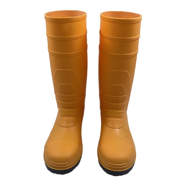 Customized logo PVC gumboots with steel toe