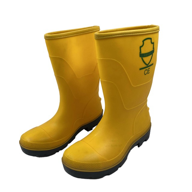 Construction Site Yellow PVC Upper Waterproof Rain Boots