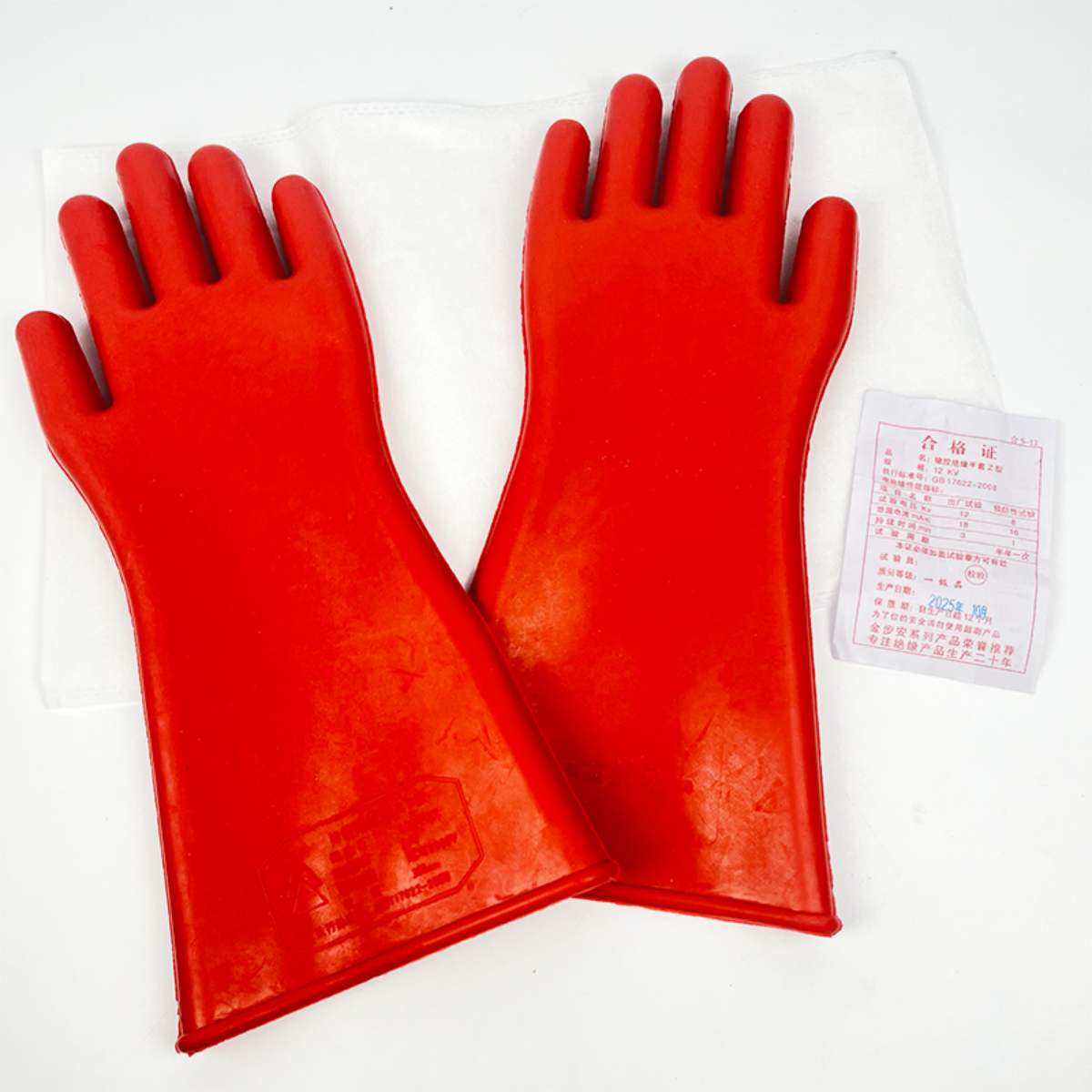 Insulated Hand Rubber Electricity Proof Gloves for Electrical Work