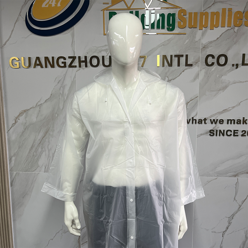 Hot Sale Rainwear Adult EVA Party Raincoat Customized Logo Printed Outer Rainwear Waterproof Rain