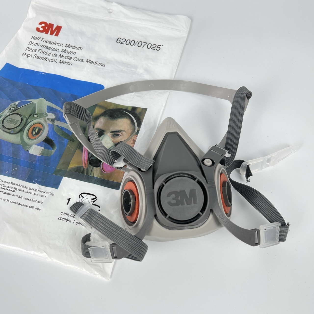 Hot Sales 6200 Half Reusable Face Respirator Anti Dust Gas Facial Mask Three M Face Mask Wholesale