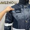  Lightweight Polyester Work Wear Waterproof Safety Raincoat Workwear Reflective Safety Raincoat
