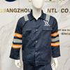 High-Visibility Construction Work Uniform with Reflective Strips Custom Logo Workwear long Sleeve Work Clothes