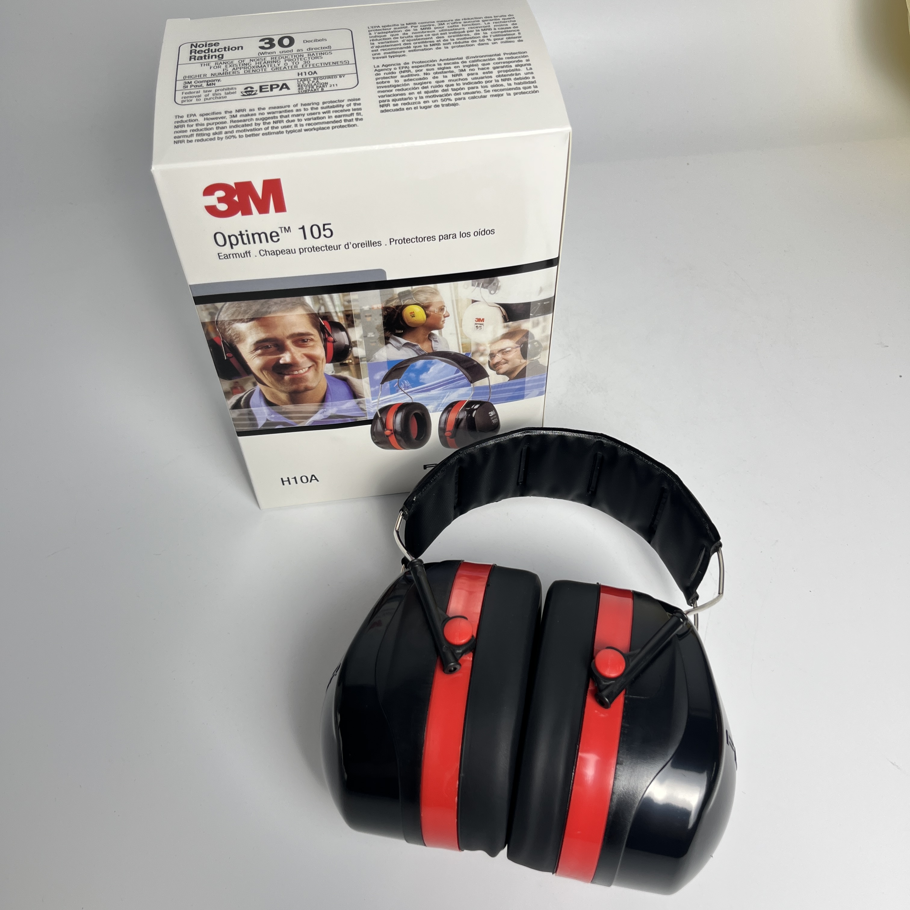 H10A Lightweight Protective Ear Muffs for Construction and Outdoor Work