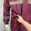 High Visibility Safety Raincoat Waterproof PVC Rain Coat with Reflector for Safety Workwear 