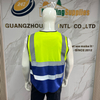 Mesh Breathable Vest with Zipper High Visibility Reflective Safety Vest
