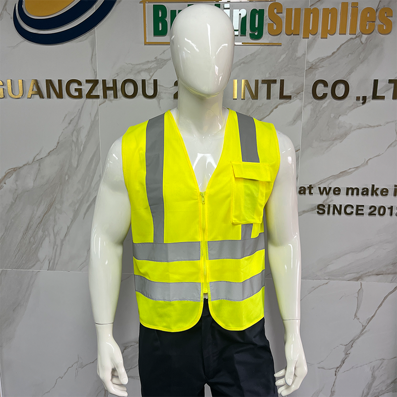 Yellow High Visibility Reflective Safety Vest Reflective Running Vest
