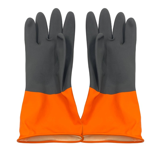 Durable Heavy Duty Acid And Alkali Resistance Rubber Industrial Gloves