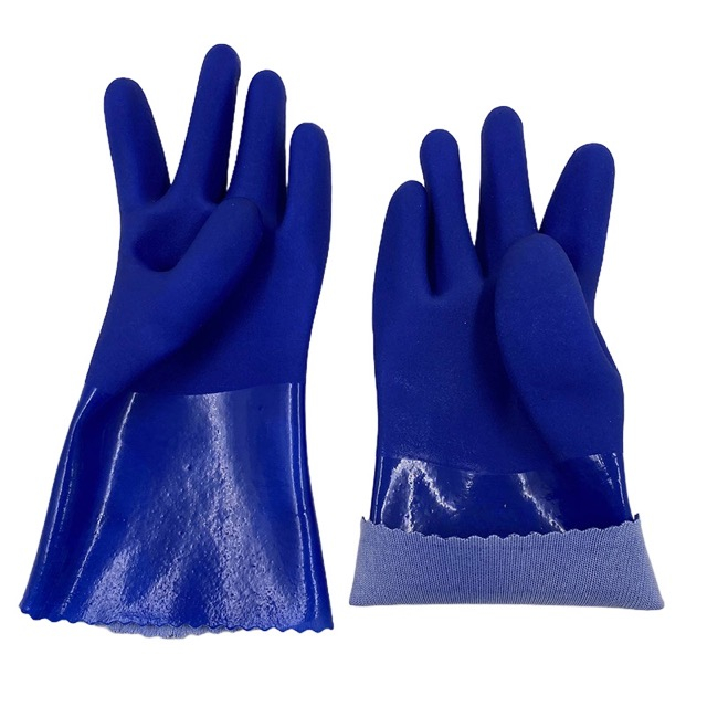 27 CM Waterproof Anti Slip Kitchen Gloves Oil Chemical Resistant Pvc Gloves