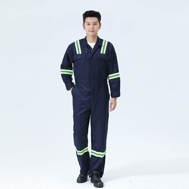 Industrial Reflective Long Sleeve Durable PPE Overall Safety Clothing