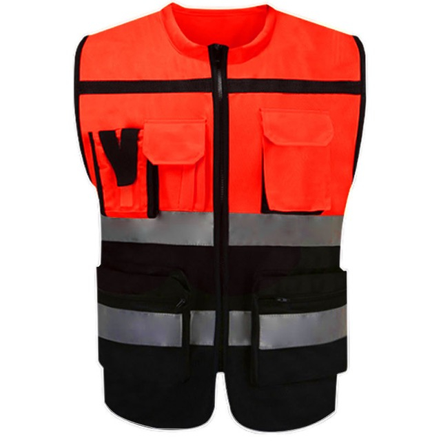 Breathable Workwear Motorcycle Reflective Safety Vest