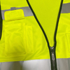 High Visibility Zipper Safety Vest With Reflective Strips