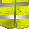 Custom Logo Polyester Safety Vest for Construction Workers And Roadway Safety