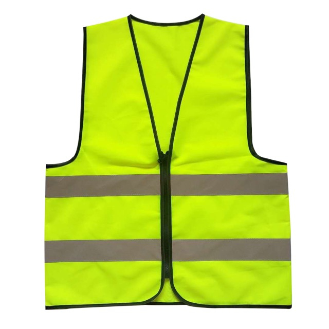 Customized Work Jacket Safety Reflective Vest With Zipper