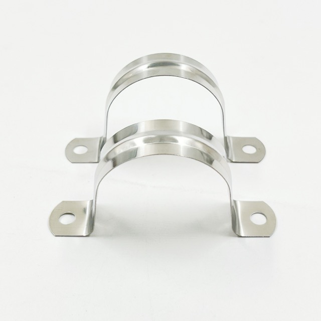 Stainless Steel SS304 U Shaped Bracket Saddle Clamps For PVC Tube Steel Pipe