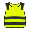 Wholesale Warning Fluorescent Green Kids Bike Reflective Safety Vest