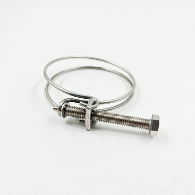 SS304/316 Stainless Steel Double Wire Hose Clamp