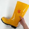 PVC Steel Toe and Steel Sole Waterproof Rain Boots Safety Working Footwear