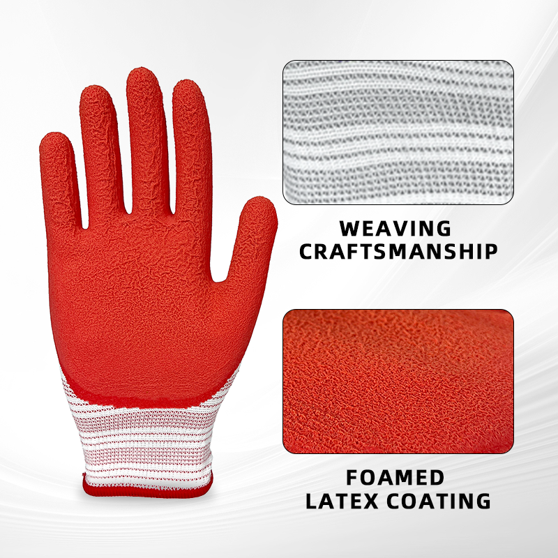 High Quality Industrial Rubber Safety Gloves Durable Waterproof Garden Worker Use Safety Gloves