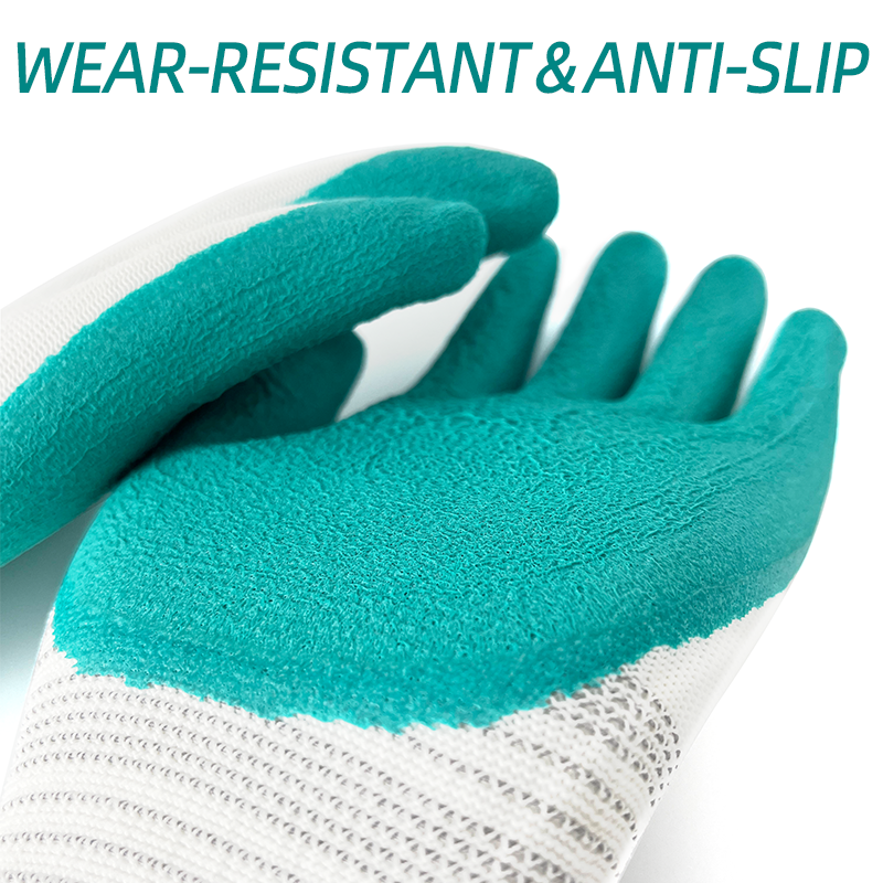 Premium Grade Anti-slip Rubber Hand Gloves Durable Garden Protective Safety Gloves for Labor Work