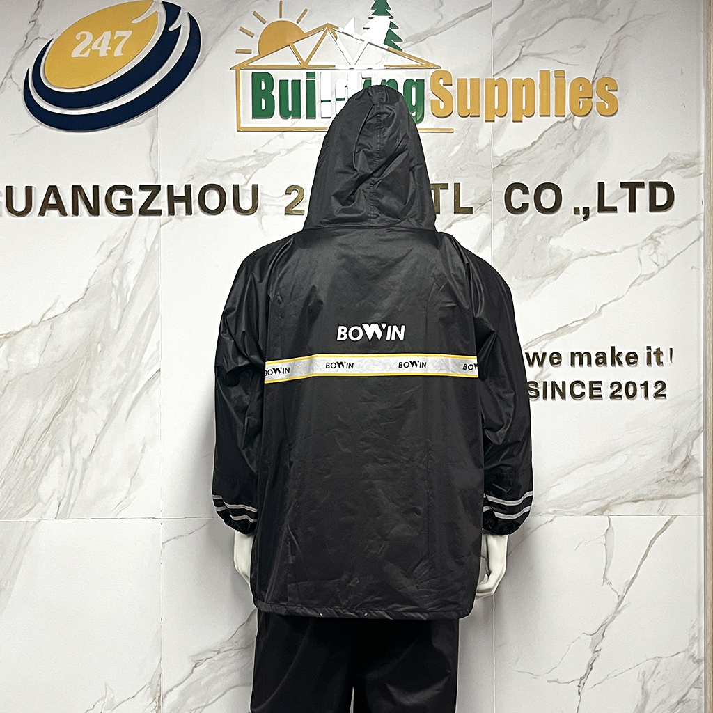 High Vis Reflective PVC Two-Piece Waterproof Work Rain Suit