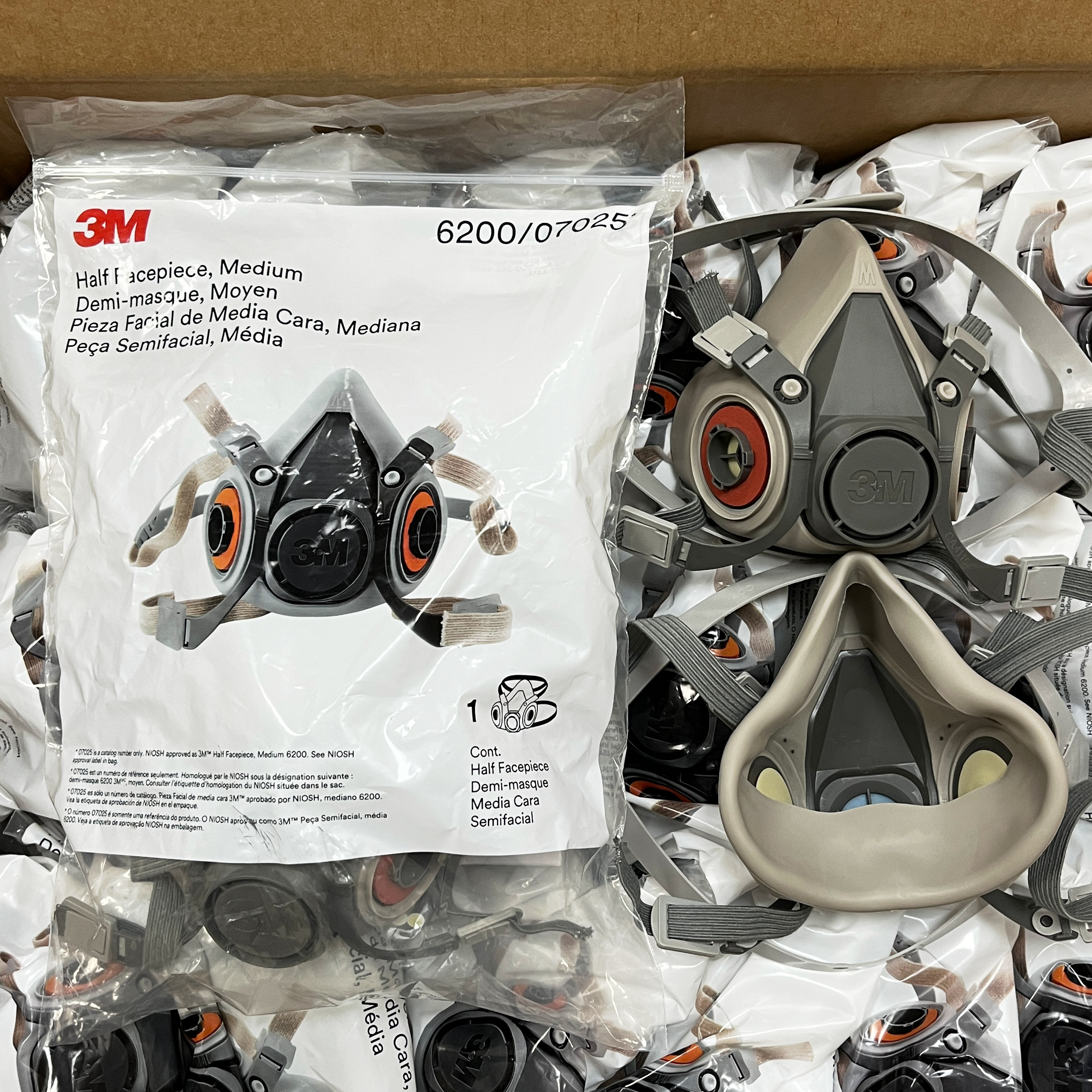 6200 Reusable Half‑Facepiece Respirator Mask Anti‑Dust & Anti‑Gas Industrial Safety Mask