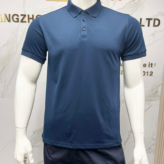 Factory Price Breathable Comfortable Adult Size Work Polo Shirts Polyester Button up Solid Color Shirts