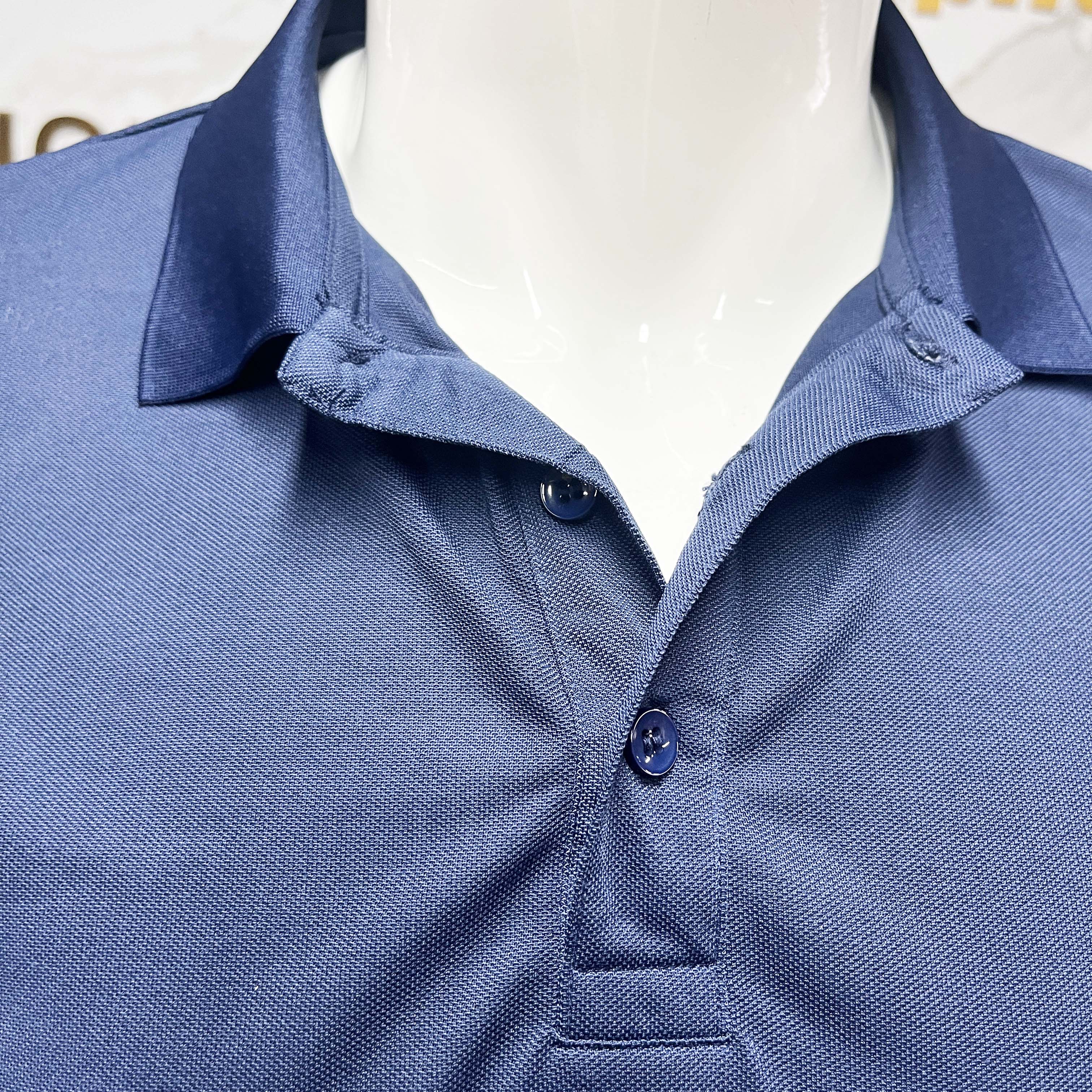 Wholesale Polyester Anti-Wrinkle Solid Color Quick Dry Workwear Unisex Comfortable Casual Style Polo Shirts