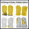 Good Price Smooth Leather Protective Safety Gloves Waterproof Windproof Durable Antislip Welding Glove