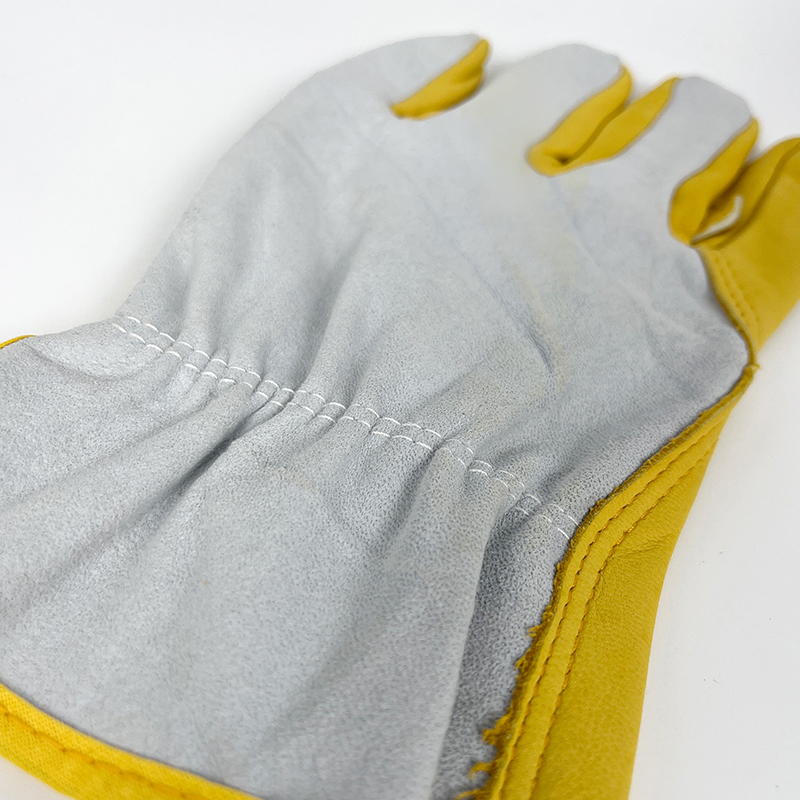 High Performance Goat Leather Personal Protective Comfortable Heavy Work Industrial Anti-Heat Safety Gloves