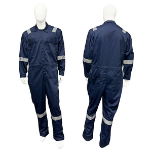High Visibility Work Coverall Soft Fabric Breathable Uniform Heavy Duty Safety Workwear