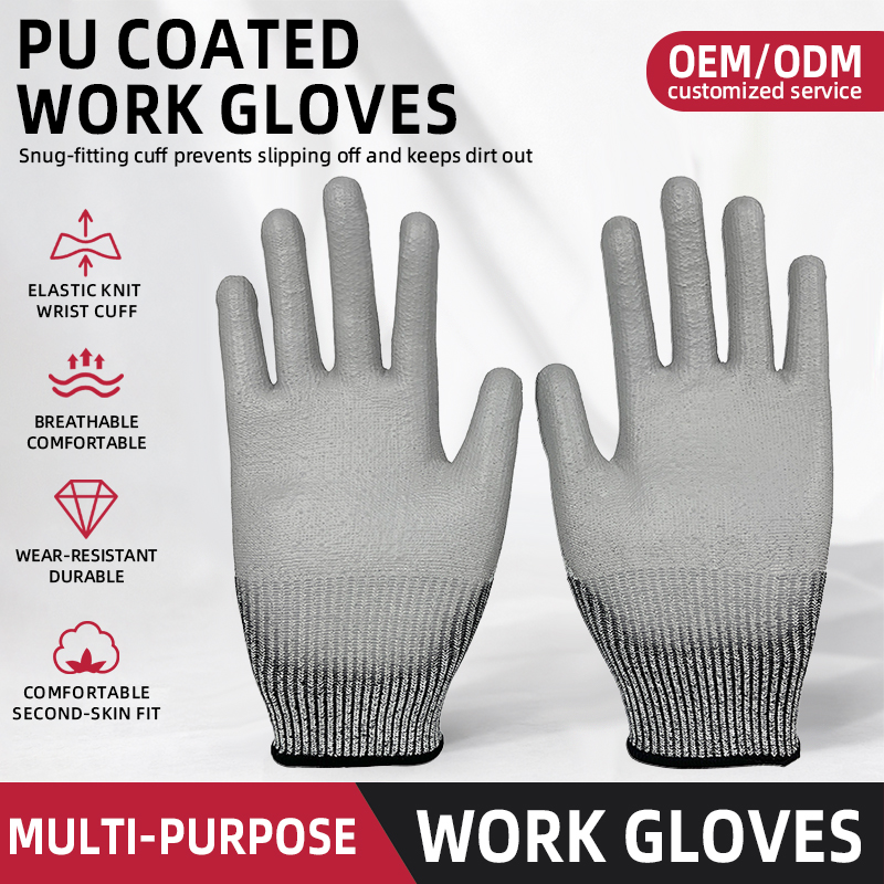 Factory Price Hand Safety Protection Heavy Duty Work Gloves Reusable Construction Worker Gloves