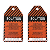 Custom PVC Safety Warning Waterproof Lockout Tag Industrial Danger Warning Safety Tags