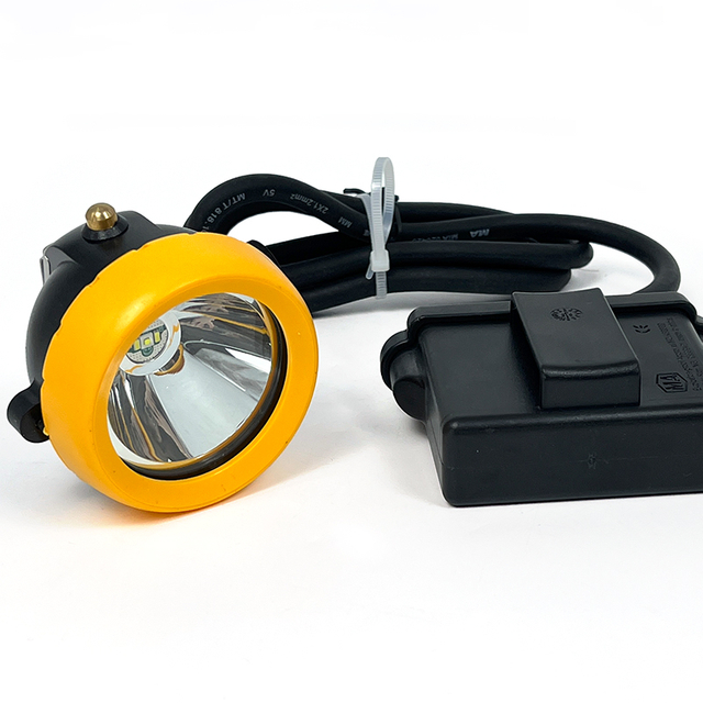 Rechargeable LED Miner Headlamp Waterproof 7.8Ah Li-ion Battery Underground Light