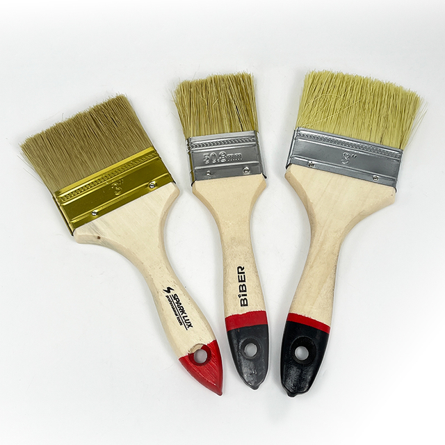 Multi Size Hardware Decorate Paint Hand Tools Wooden Handle Bristle Paint Brush