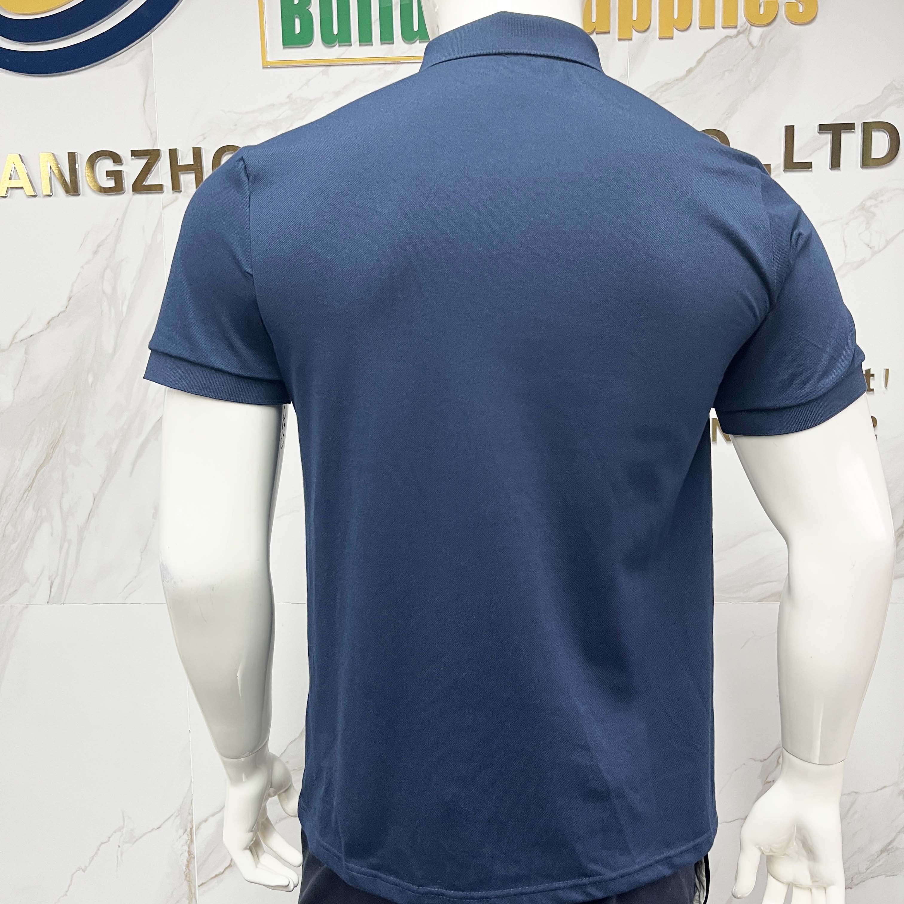 Factory Price Breathable Comfortable Adult Size Work Polo Shirts Polyester Button up Solid Color Shirts