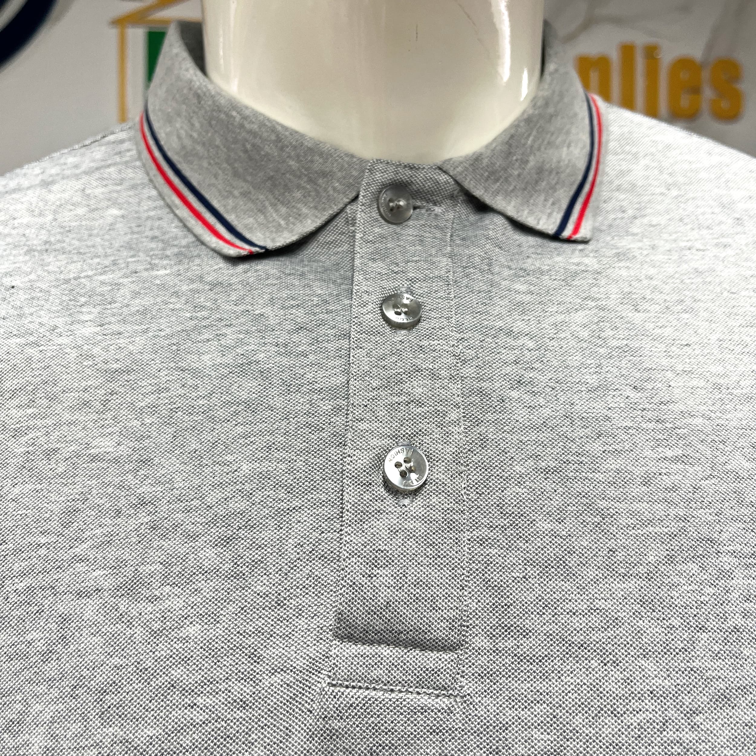 Dry Fit Polyester Collar Neck Men T-Shirt Lightweight Quick Dry Breathable Fabric Workwear Uniform