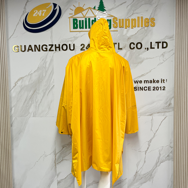 Wholesale One-piece Waterproof Poncho Lightweight Reusable Safety Rain Coat