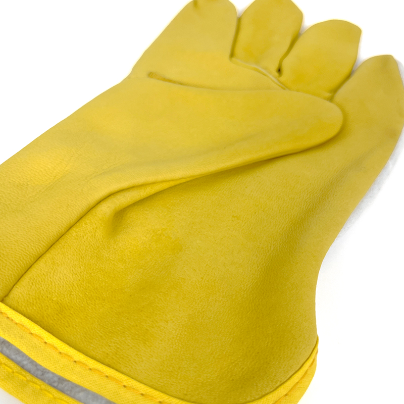 High Performance Goat Leather Personal Protective Comfortable Heavy Work Industrial Anti-Heat Safety Gloves