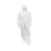 Full Body protection White Disposable Safety Protective Work Garment Waterproof Non Woven Coverall Suit