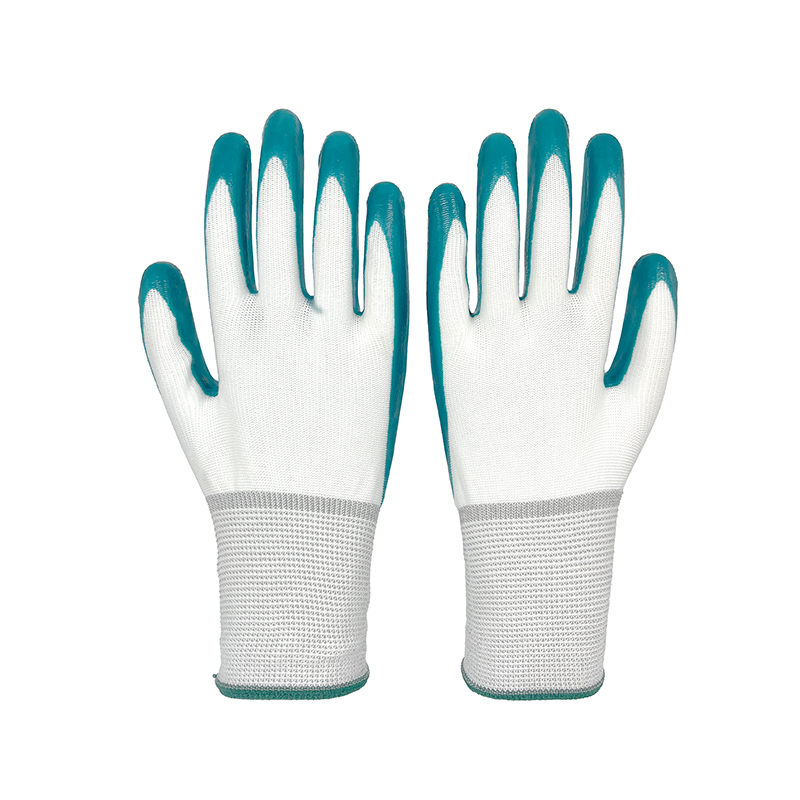 New Arrival Construction Work Gloves Breathable Flexible Soft Comfortable Nylon Liner Industrial Nitrile Glove